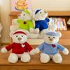 Adorable Plush Hooded Bear Toy Soft Pp Cotton Stuffed Animal Kids Gift 25cm