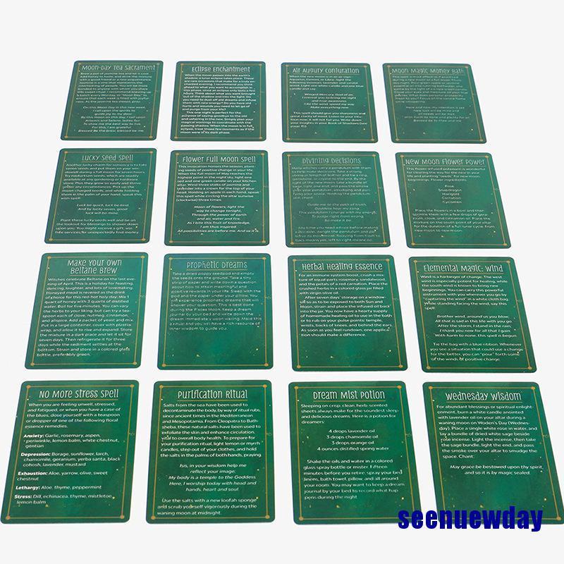 The Practical Witch's Spell Deck Guidebook Board Divination Reading Oracle Cards