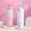 Vacuum Cup Girl Drinking Bottle Double Drinking Mouth Gradient Dopamine Spacious Outdoor Activity Athletic Space Pot
