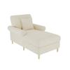 Sillón reclinable tapizado, Sillón cama plegable, Sillón de lectura grande XXL, Sillón de terciopelo, Puf para sala de estar y dormitorio, Beige