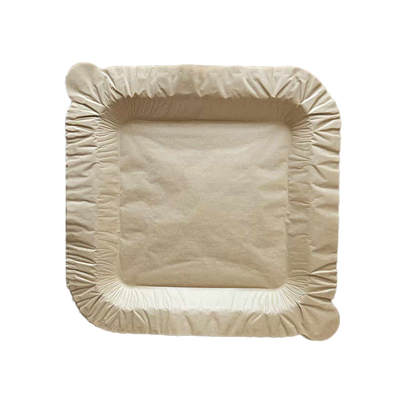 

Biodegradable Square Disposable Plate with Nonstick and Waterproof Surface for Home and Outdoor Use Easy Peel Design Eco Friendly Material One Size