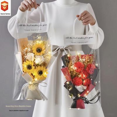 Creative Portable Soap Rose and Sunflower Bouquet for Valentine's and Women's Day