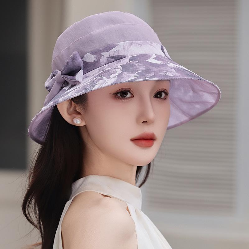 

Lace Fisherman Hats for Women New Summer Style Sun Hat Breathable Outdoor Cap Women s Sunhat Floppy Wide Brim 56-58cm світло-фіолетового кольору