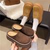 Retro Small Mori Fashion Slippers Women's Wear 2025 Spring New Muffin Thick-bottomed Bag Head Half Slippers Tide