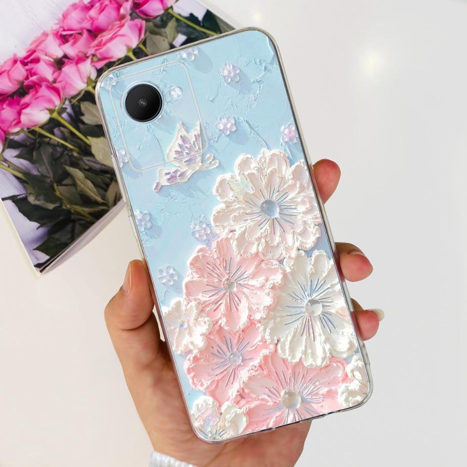 Für Realme C30 C30S Hülle RMX3690 RMX3581 Süßer Panda Weiche Klare Silikon Handyhülle auf RealmeC30 RealmeC30S Narzo 50i Prime Funda