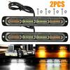 LED Light Strobe Flashing Car Beacon Amber Bar Lamp Roof 72W