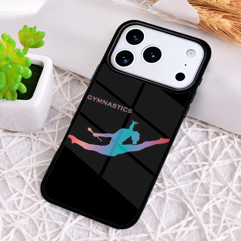 Gymnastics Oil Painting Phone Case for iPhone 17 Air 16 15 11 12 14 13 Pro Max Shockproof Cover