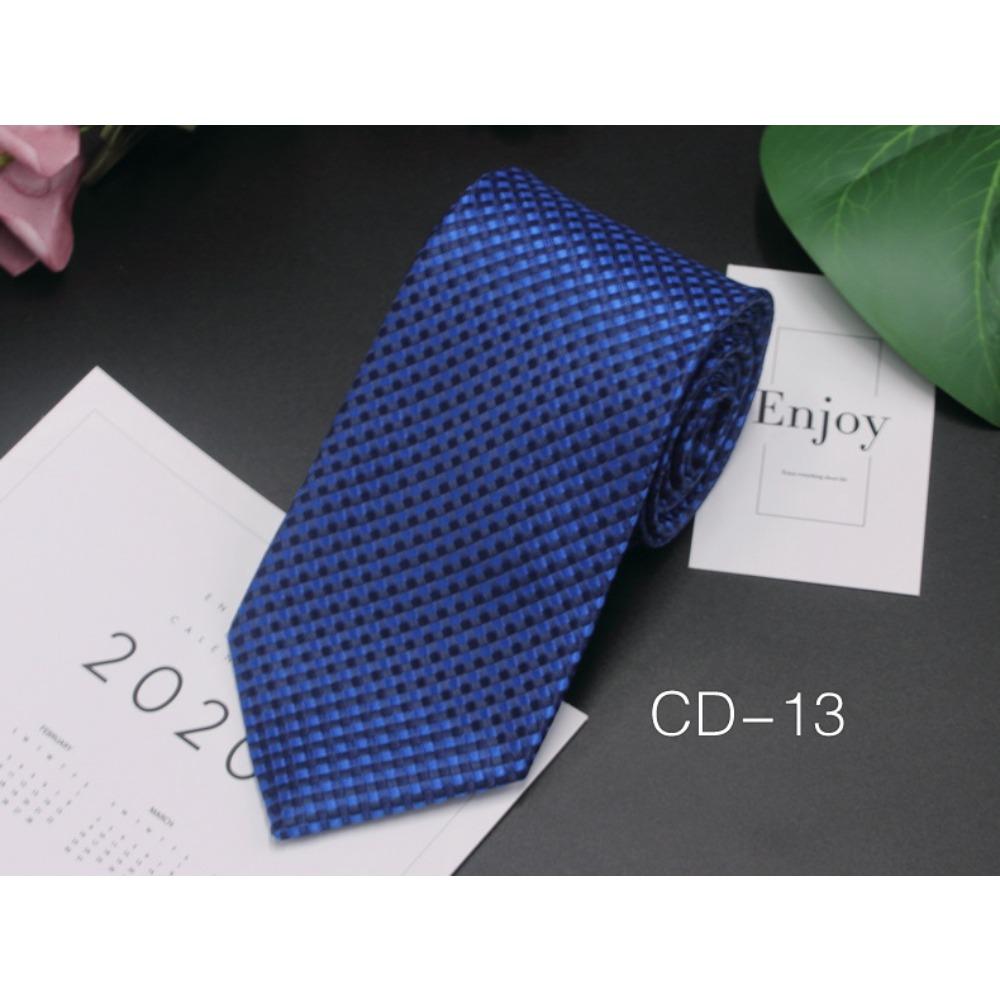 Men's Business Tie 8cm Professional Dress Interview Striped Tie Stylish Business-style Ties Navy Black Multi-colorTraditional Hand-knotted Design