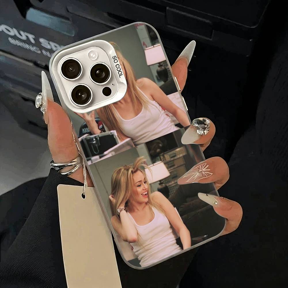 H-Hannah-M- Montana Phone Case For IPhone 17 Air 16 15 14 13 12 11 Pro Max White  Sliver  Hard Cover