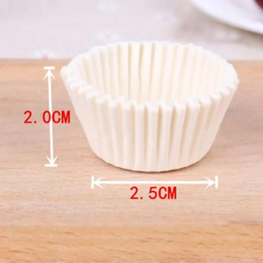 1000 Stück Backen Muffin Kuchenförmchen Mini Schokoladenpapier Kuchenform Hochtemperaturbeständig Antihaftbeschichtet zum Backen Süßigkeiten Kochen