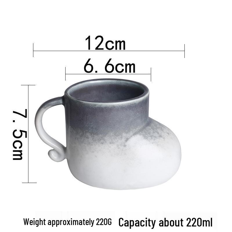 Vintage Kiln-fired Ceramic Coffee & Tea Mug for Home or Office 220ml