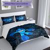 3pcs Cartoon Rockman Game Megaman pattern bedding set duvet cover set includes duvet cover &pillowcases, perfect all season bedroom decoration & gift