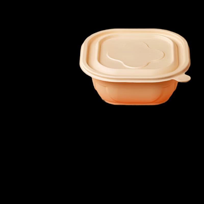 

Eco-Friendly Biodegradable Corn Starch Square Food Containers