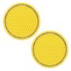 2Pcs Car Non-slip Water Cup Pad Diamond Rhinestone Decor For Car Bottle Holder Coaster Auto Interior Decoration Accessorie Tools