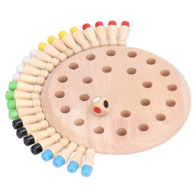 Educational Blocks Wooden Board Game Memory Training Block Board Game  Parent-Child Game