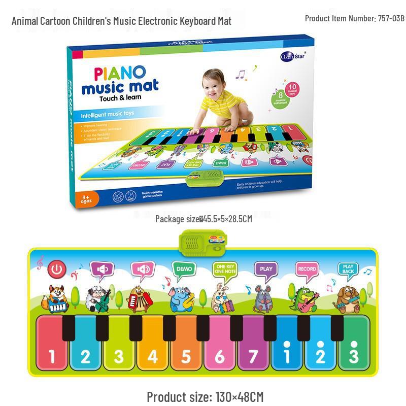 Aozheng Electronic Foot Pedal Piano: Children's Educational Music Blanket with Multiple Instrument Modes