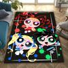 1Pc The Powerpuff Girls Printed rectangle carpet, home door mat, outdoor travel protection carpet A12