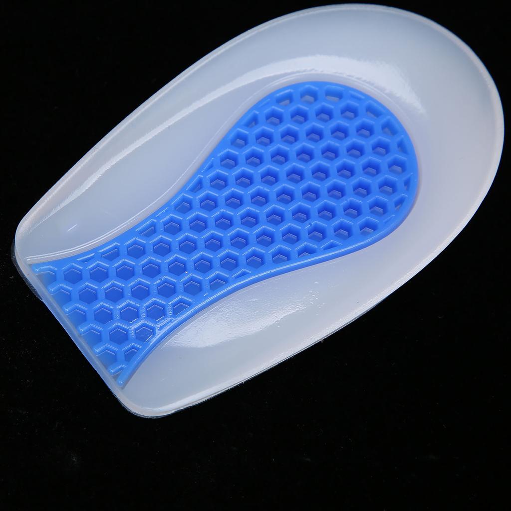 Heel Cup Silicone Insole Shoe Inserts Pad Shock Absorption Elastic Sport Shoe Cushion