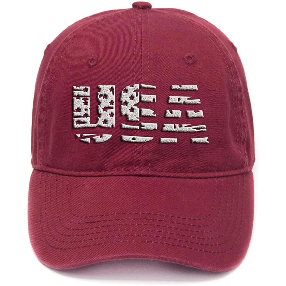 

Lyprerazy USA American Flag Washed Cotton Adjustable Unisex Women Unisex Hip Hop Cool Flock Printing Baseball Cap