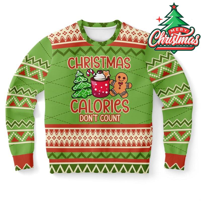 Oh Snap Funny Gingerbread Christmas Ugly Sweater Men Clothes Cute Neon Print Loose Sport Sweater Festival Unique Gift Sweatshirt