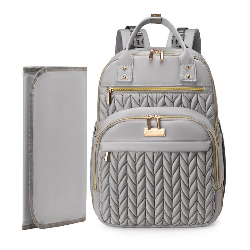 Mommy Bag, Ladies  Mother and Baby Bag, Backpack, Backpack, Backpack, Large Capacity, Lightweight, Fashionable and Lightweight for Travel серый