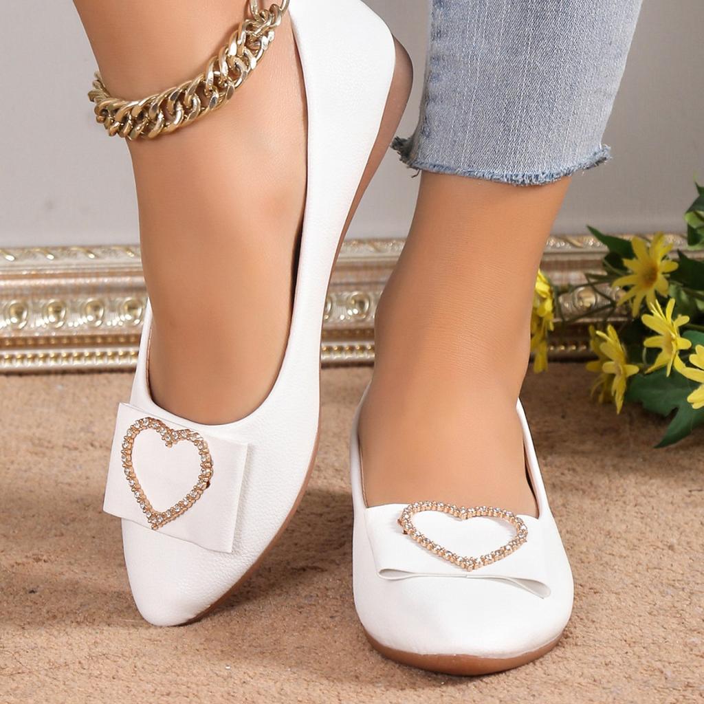 Flache Einzel-Schuhe 22 neue beliebte Modelle flache spitze Schuhe große Größe Doudou Lederschuhe
