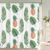 Cute Fruit Pattern Shower Curtain with Hooks   Fresh & Playful Decor for Bathrooms, Reinforced Eyelets & Easy to Clean