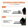 Pallet Forks, 2000 Lbs Clamp On Pallet Forks, 43" Total Length Tractor Bucket Forks with Adjustable Stabilizer Bar, Heavy Duty Pallet Forks for