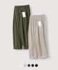 MOOD INSIDE [2Pack] Single-Pleat Linen-Like Wide Elastic Pants