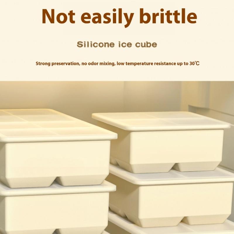Food Grade Silicones Large Ice Cubes Molds With Easy Removal Design For Homemades Drink Cocktails And Freeze Dessert