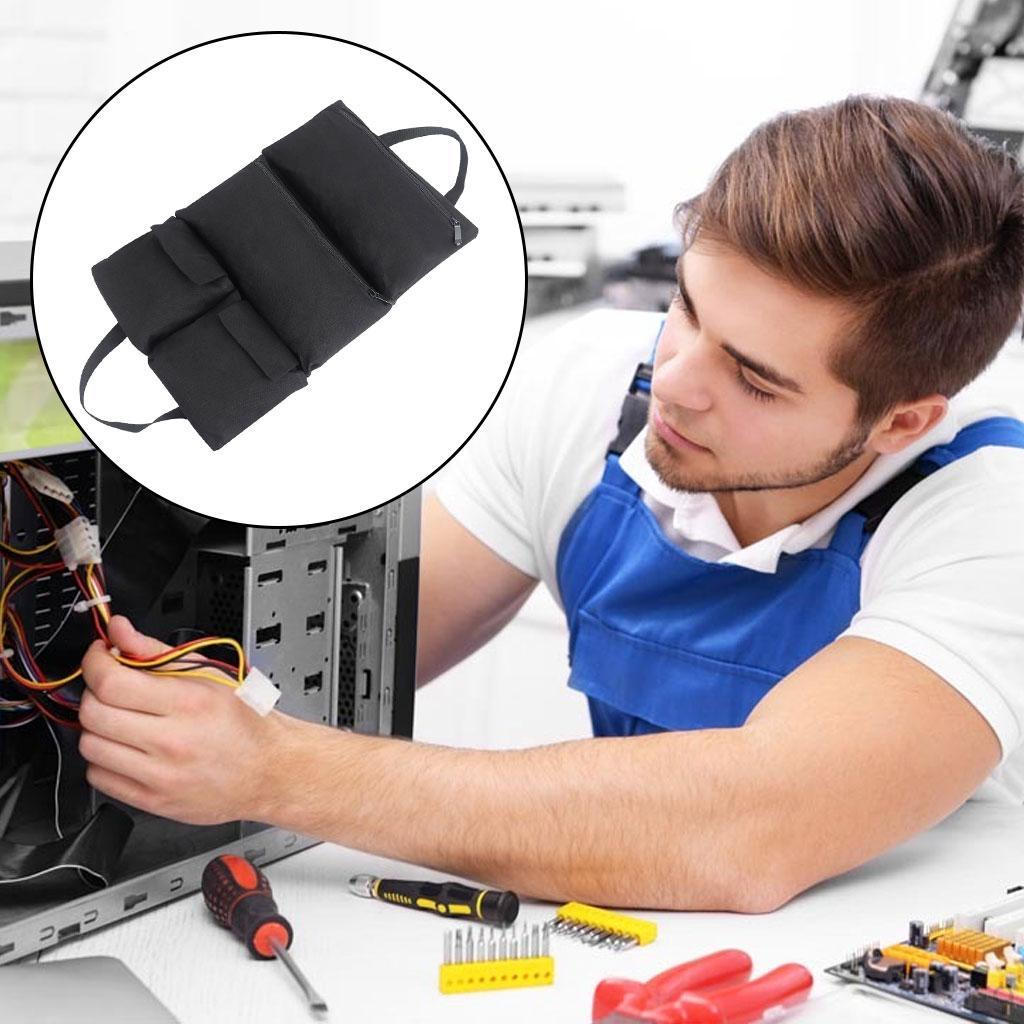 Multi-Purpose Wrench Roll Bag Canvas Hanging Pouch Tote Carrier Bag, Easy to Carry