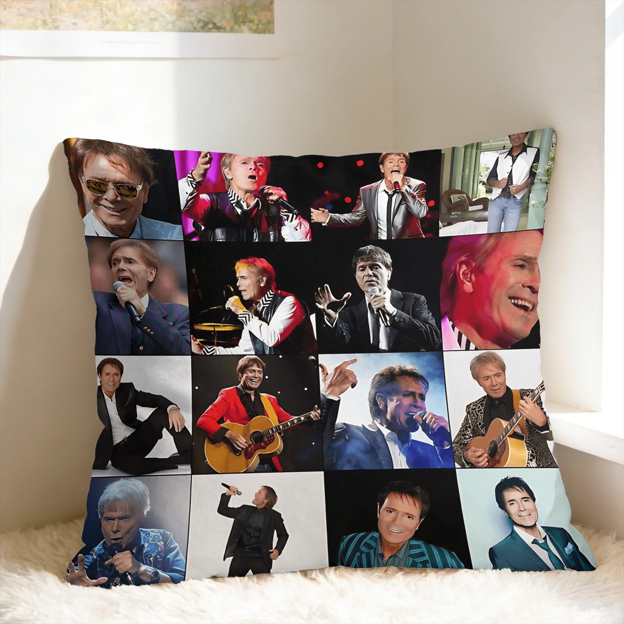 Fine Glasses Unisex C-Cliff Richard Pillowcases Vintage Pillow Case For Couch Sofa Bedroom Comfy Pillow Cover