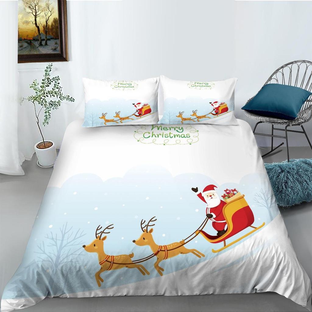 Bettbezug-Set für Zuhause, Bettwäsche, einzigartiges Design, weihnachtliche Heimtextilien, hochwertiges Bettdeckenbezug-Set