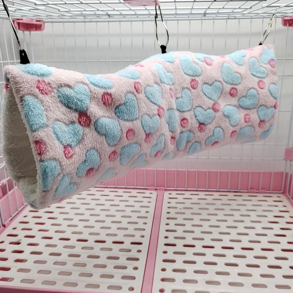 Pet Channel Nest Hamster Warm Channel Flower Branch Mouse Sugar Glider Mink Guinea Pig Guinea Pig Ultra-soft Plush Tunnel Nest