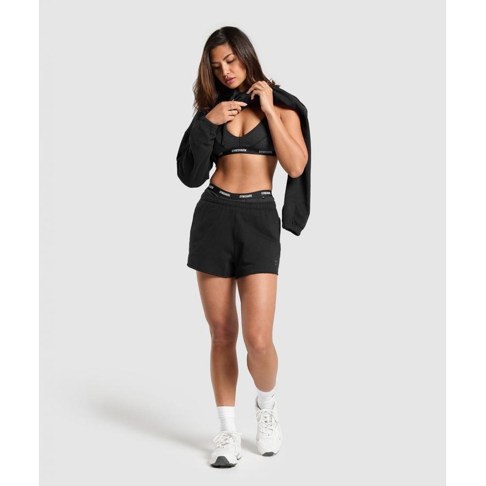 Gymshark Fleece Shorts Black B8a7e Bb2j