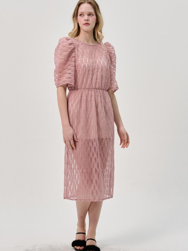 Sorry, Too Much Love Opera Lace Dress_Pink