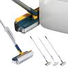 3-in-1 Bodenbürste Schrubber 180° drehbar Langer Griff Steife Borsten Bodenbürste zur Reinigung von Wandecken Terrassen Badezimmer Wanne Fliesen