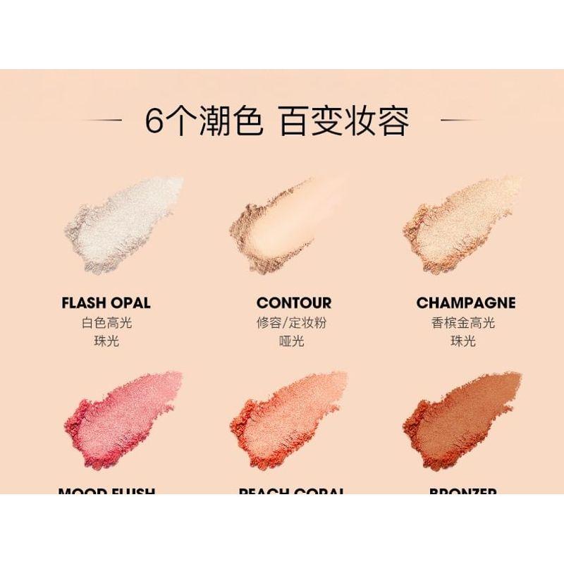 IMAGIC - 6 Colours Highlight / Blush / Contour Palette