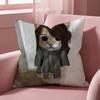 Leon K-Kennedy Cat Cushion Cover Multi-Scene Pillow Cover for Home & Car - Reversible, Soft & Durable for Daily Use
