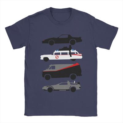 Knight Rider Kitt Outatime The A-Team T Shirt for Men Cotton T-Shirt The Car's The Star Tee Shirt Clothes