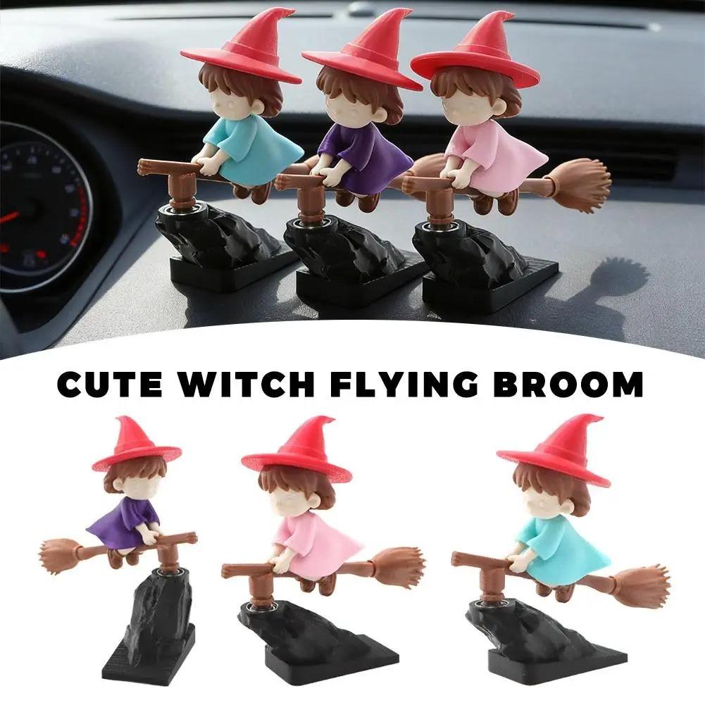 Funny Car Ornament Dashboard Drifting Figurine Desktop Ornament Broomstick Drift Ornament Car Decoration Interior Accessories