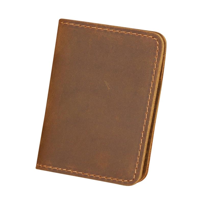 Stylish Card Bag Wallet Men's Leather Simple Small Wallet Ultra-thin Mini Credit Card Bank Id Card Holder Multi-purpose Wallets