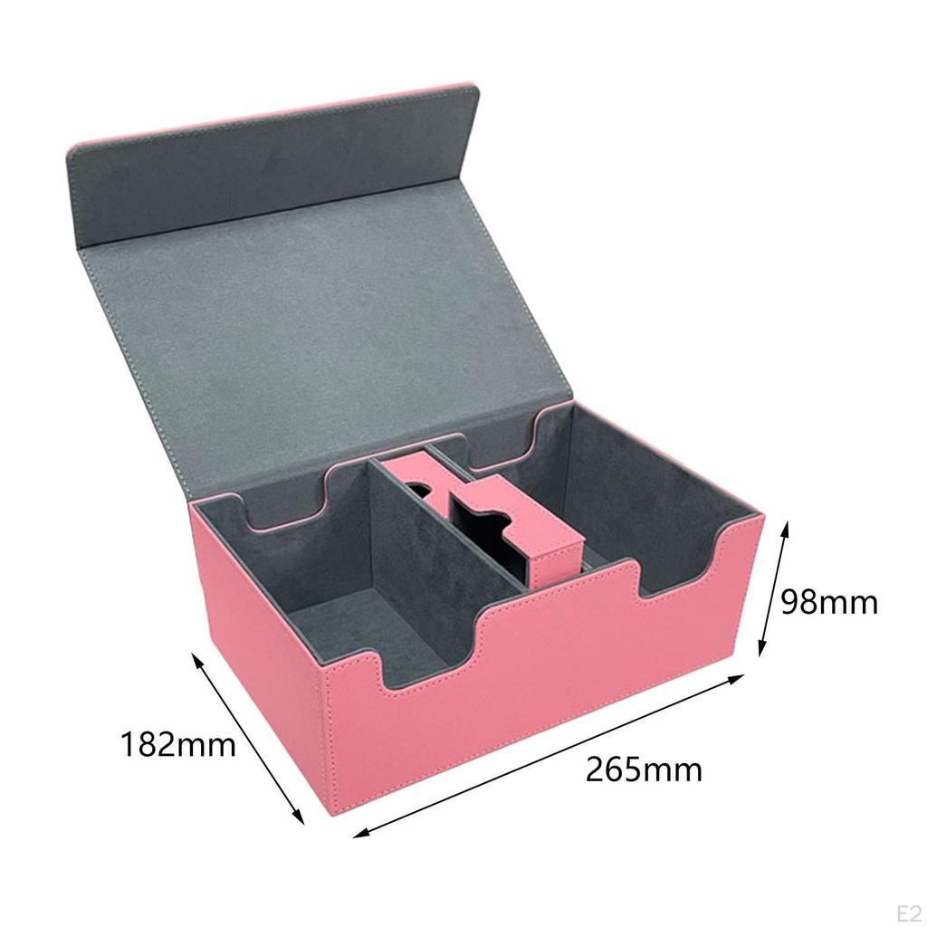 Pudełko na karty ze skóry PU, trwałe, kolekcjonerskie, solidne, mocne etui na karty sportowe