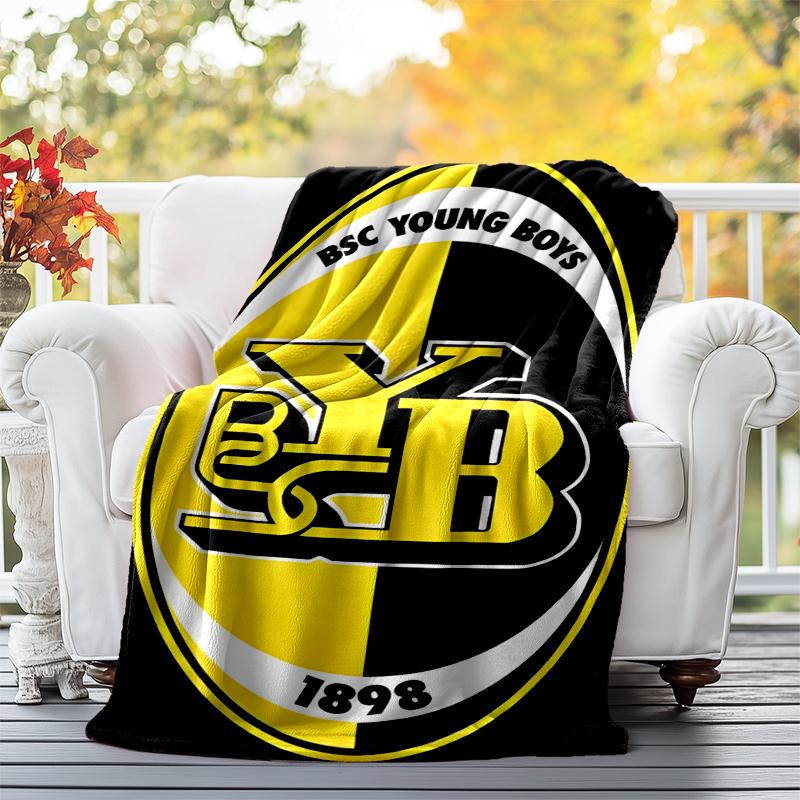 BSC YOUNG BOYS Flannel Blanket Soft All-Season Throw, Design for Camping, Car Travel, Hiking Sofa, Bed, Office Perfect Gift for Parties
