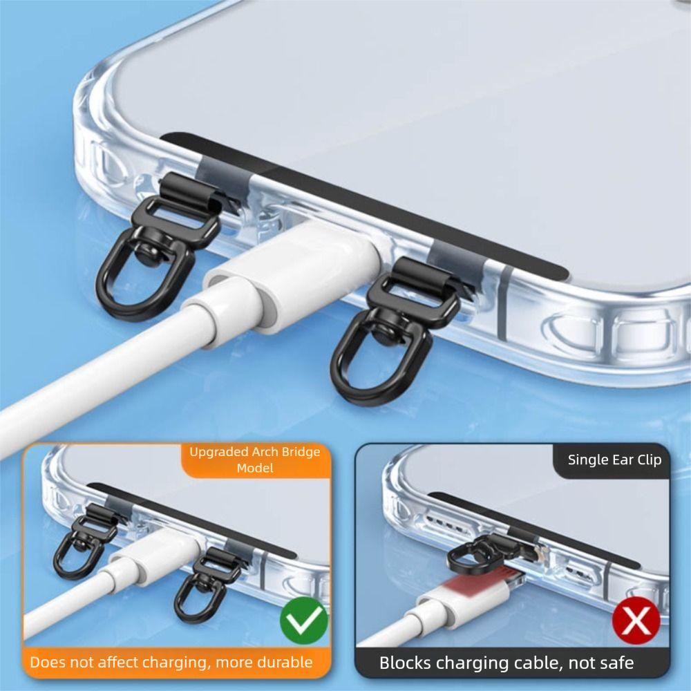 Metal Phone Case Metallic Gasket Upgrade 360° Sling Rope Card Clip Upgrade Snap Strap  Universal