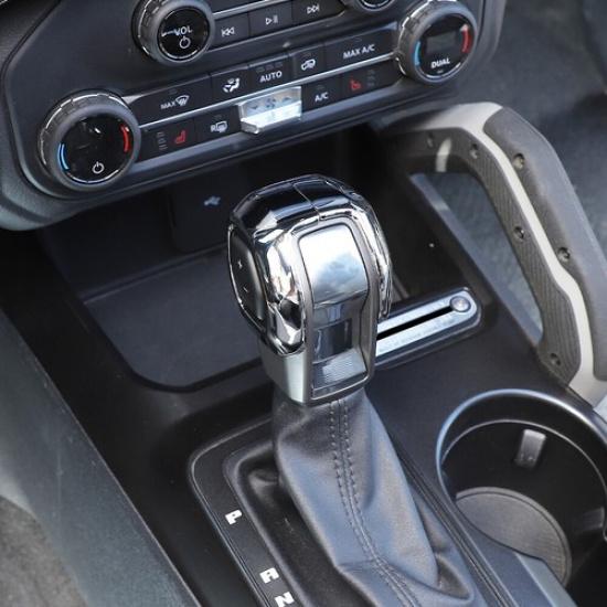 Interior Gear Shift Knob Head Cover Decor Trim for Ford Bronco -2025 Chrome