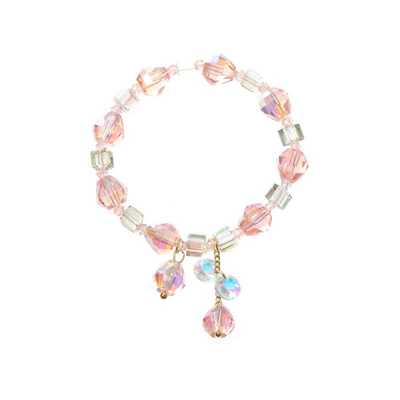 New creative blue sea crystal design sense niche girls many rules couple jewelry
