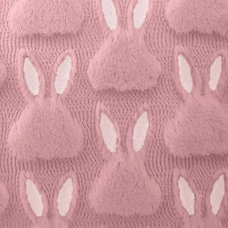 2 pièces Taie d'oreiller Motif Lapin de Pâques Housse de Coussin de Canapé
