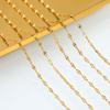 2Meters Multi-Size Stainless Steel Sunflower Thin Chain Radial Lines O Shape Chain Jewelry Making DIY Necklace Bracelet Supplies