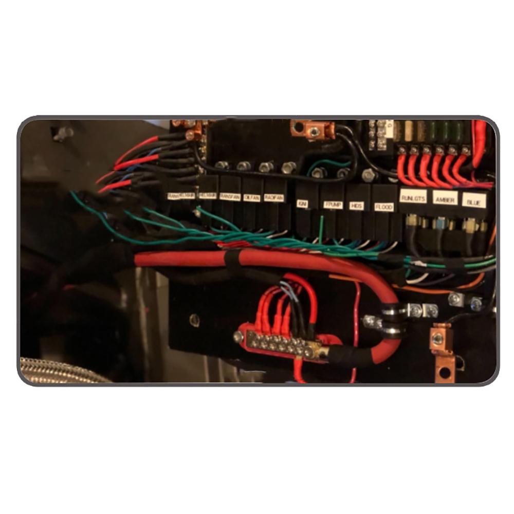 Red 12-Way Bus Bar for Auto, Marine